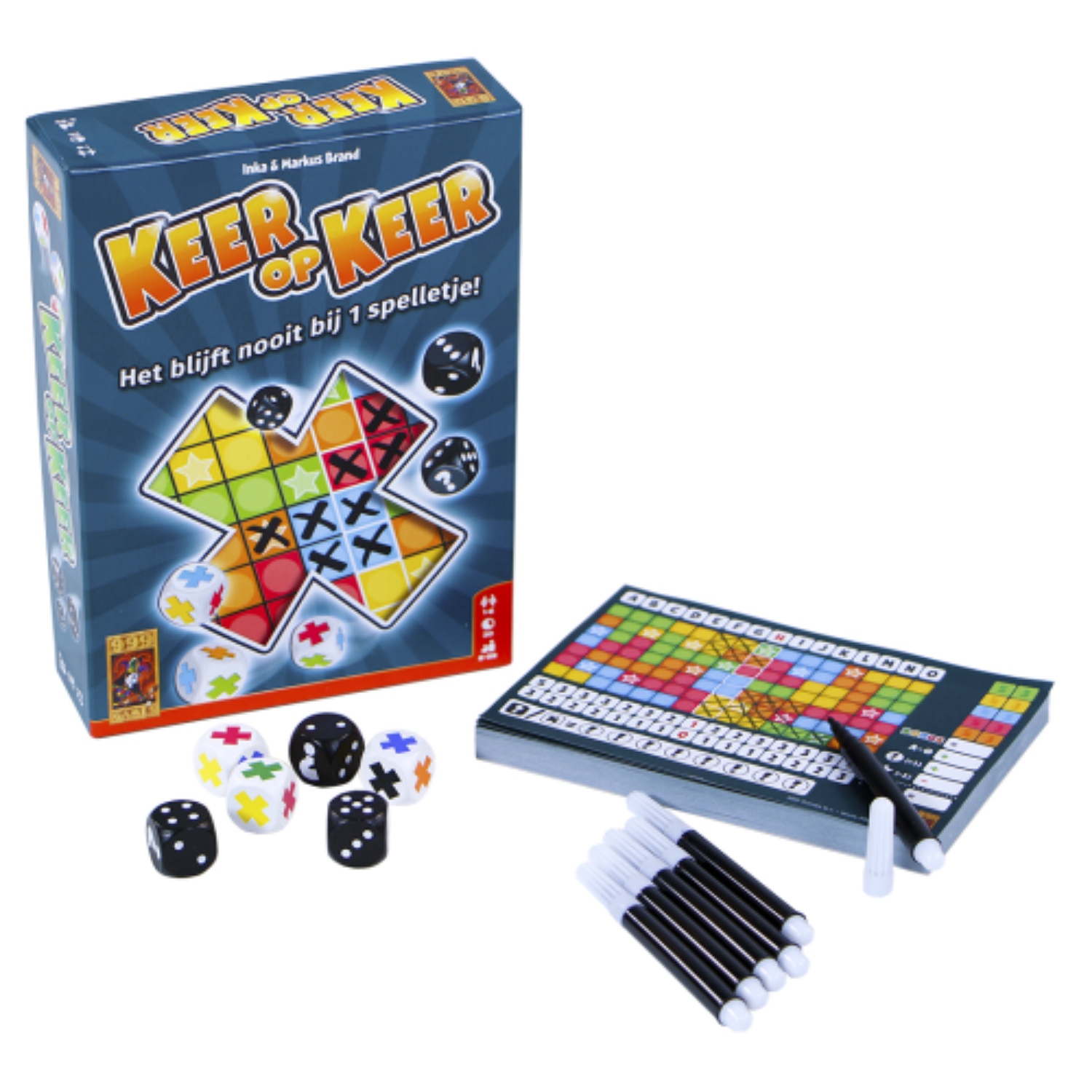 999-games Spel Keer Op Keer Scoreblok 3 Stuks Level 2, 3 en 4 - afbeelding 3