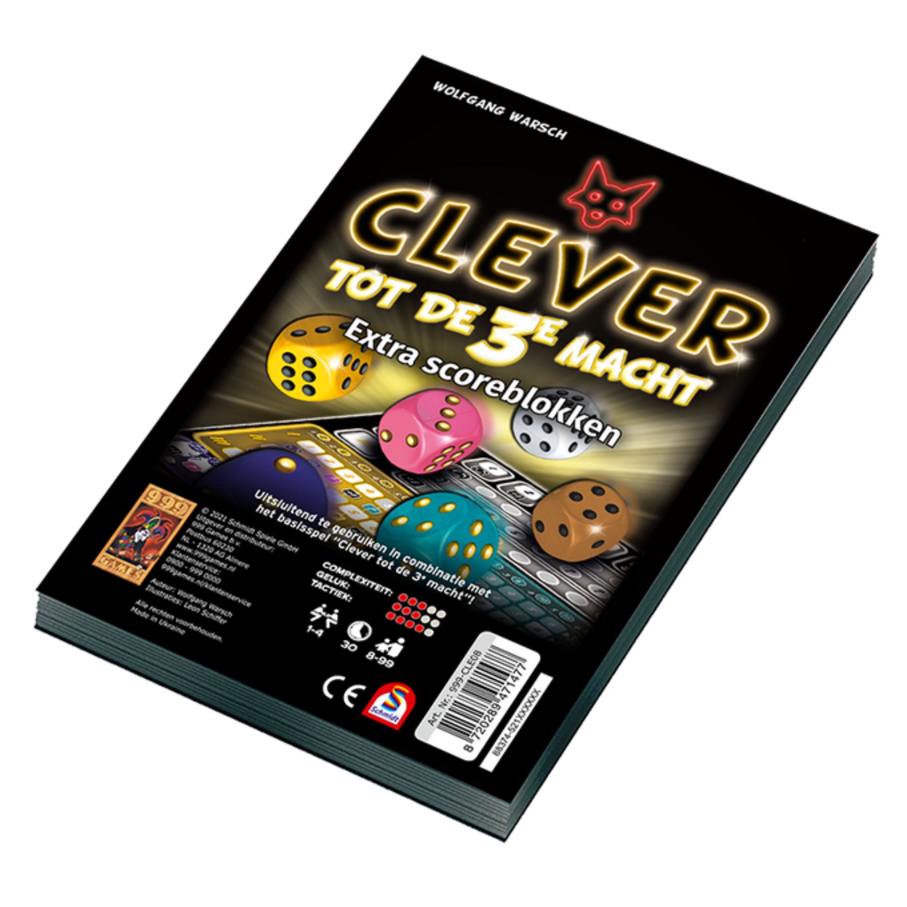 Clever tot de 3e macht Scoreblokken