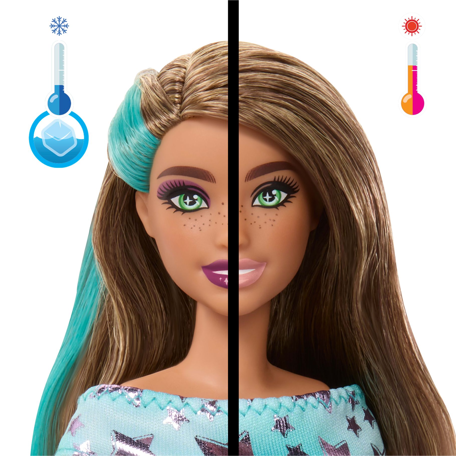 Barbie Party unboxed 2/1 pop met blauwe jurk - afbeelding 2