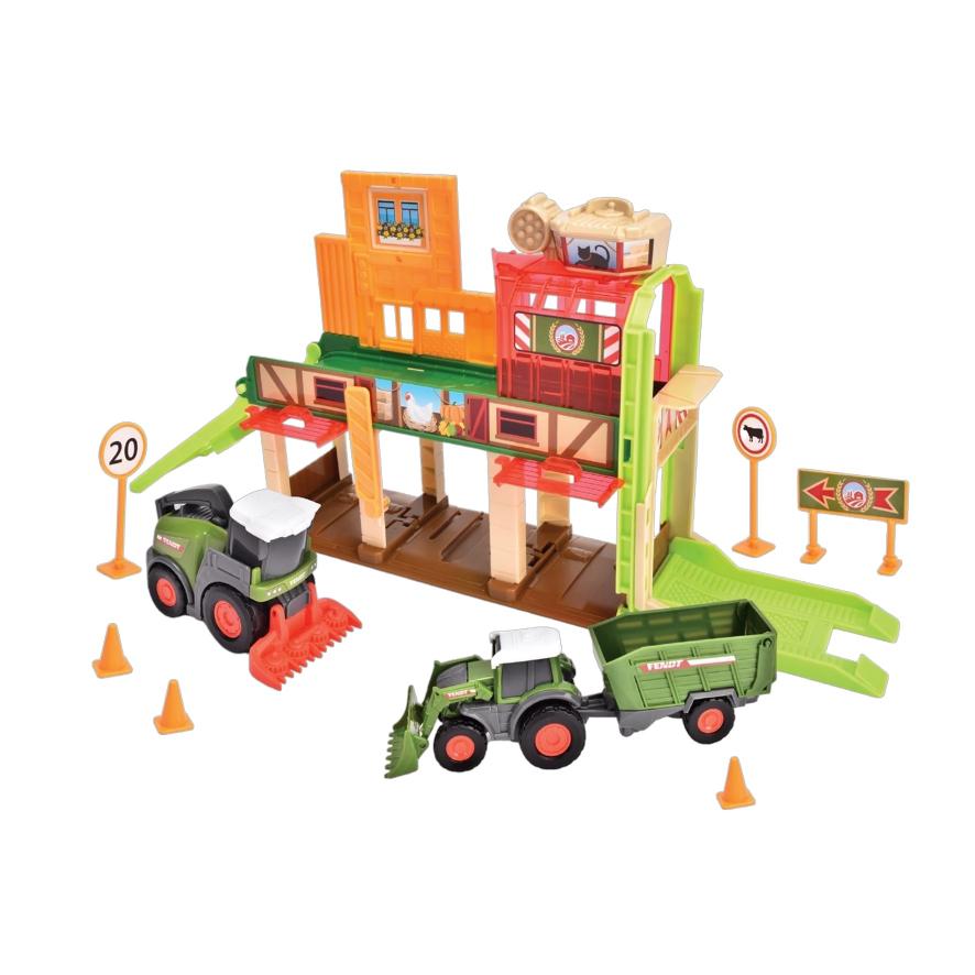 Fendt tractorset boerderij 3 delig Dickie - afbeelding 3