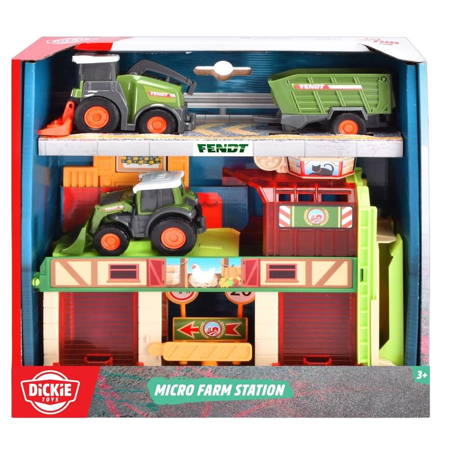Fendt tractorset boerderij 3 delig Dickie - afbeelding 2