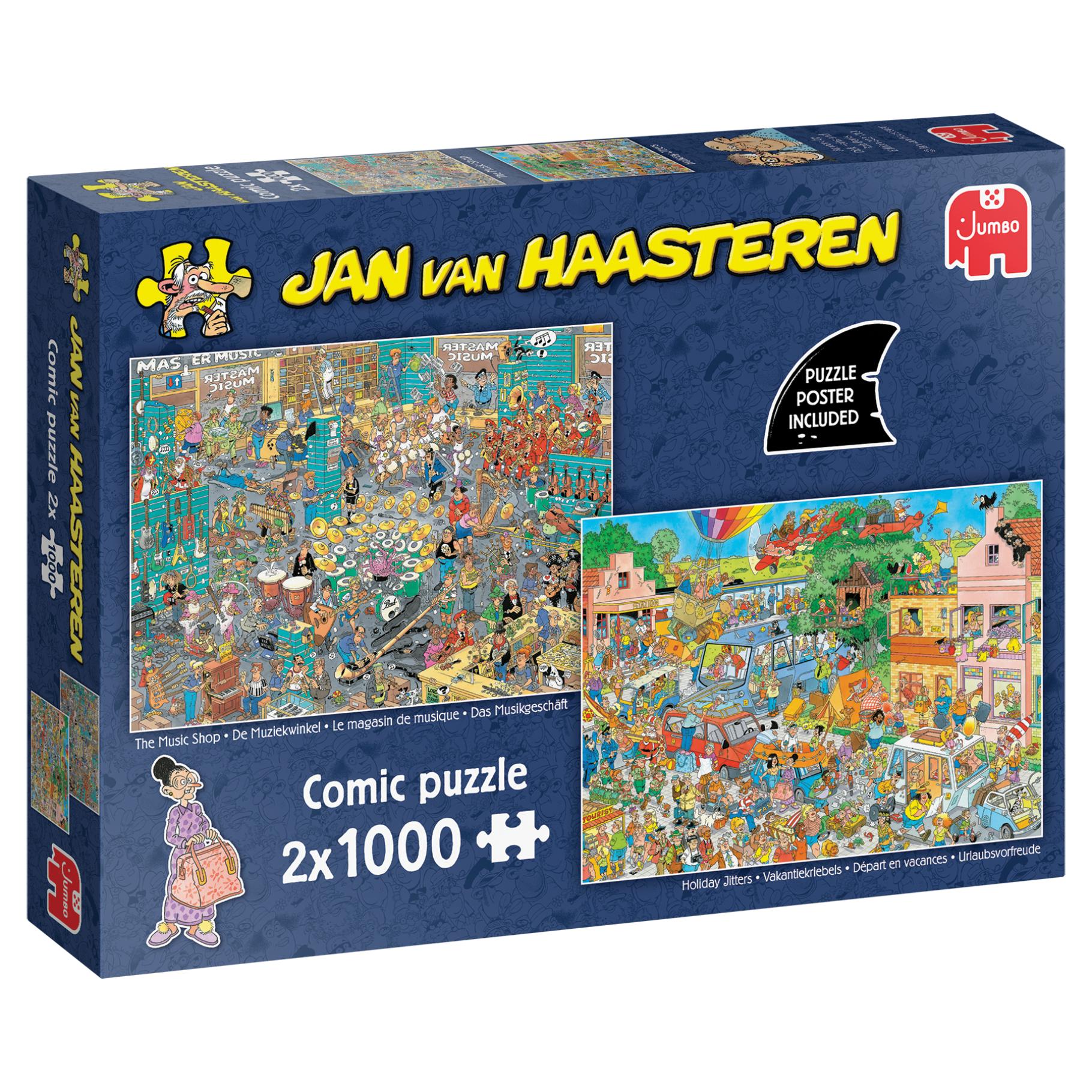 Jan van Haasteren De Muziekwinkel &  Vakantiekriebels 2 x 1000 stukjes - afbeelding 3