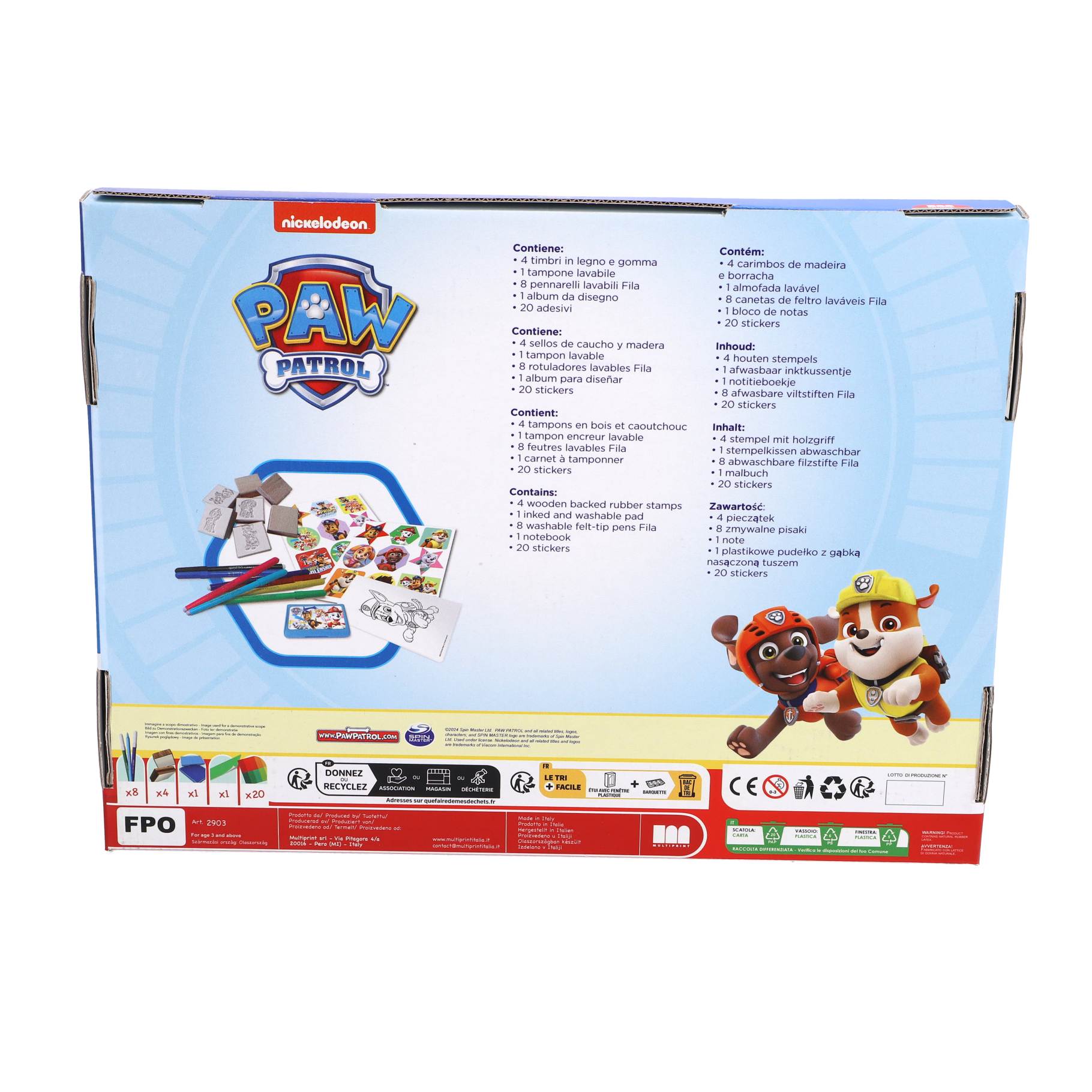 Paw Patrol stempeldoos maxi 22-delig - afbeelding 2