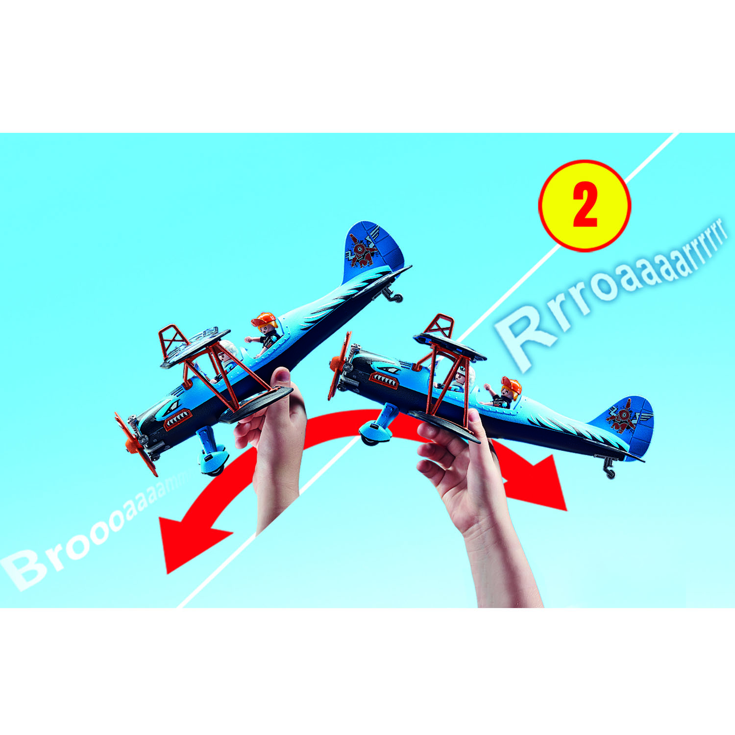 Playmobil 70831 Air Stuntshow Dubbeldekker - afbeelding 3