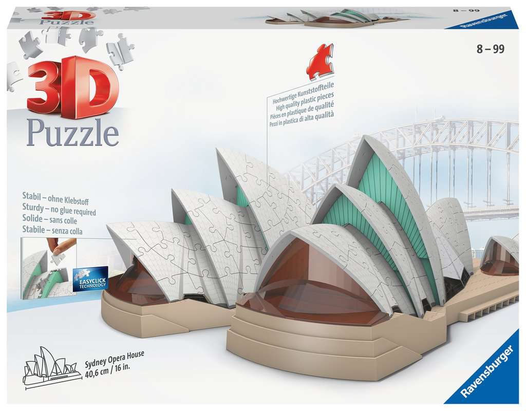 3D puzzel Sydney Operahouse – Ravensburger 216 stukjes