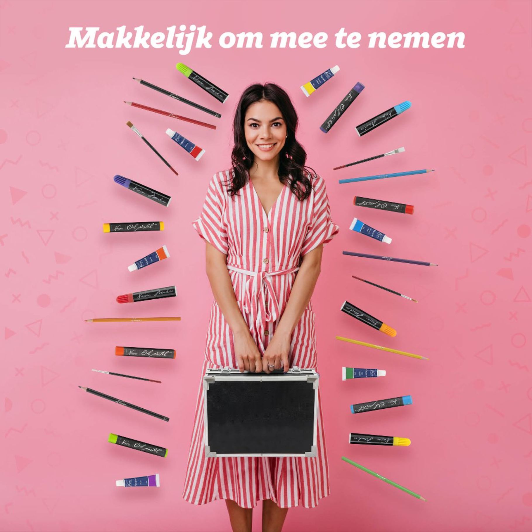Schilder en Kleur Koffer Luxe 145 Delig - afbeelding 3