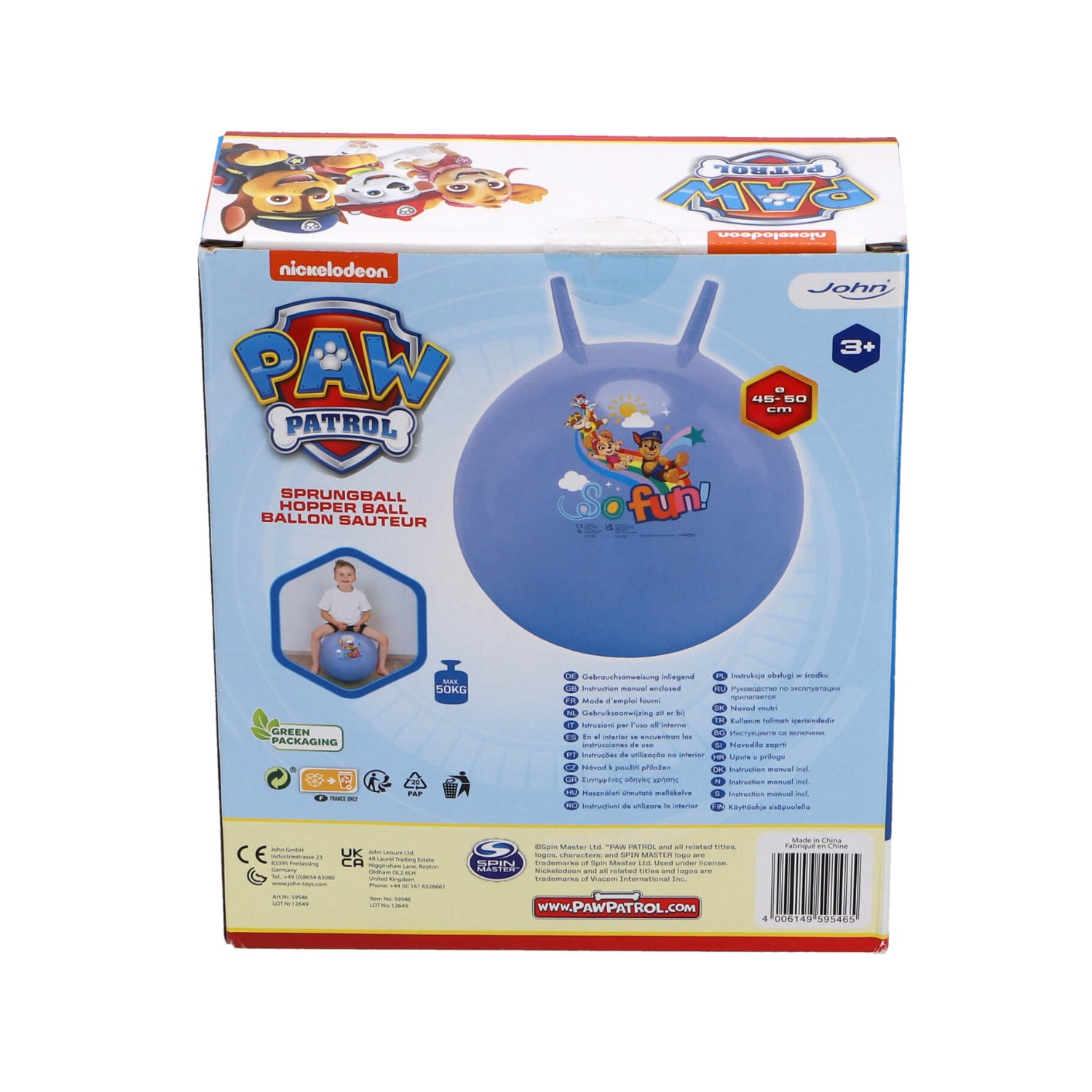 Skippybal Paw Patrol 50 Cm - afbeelding 2
