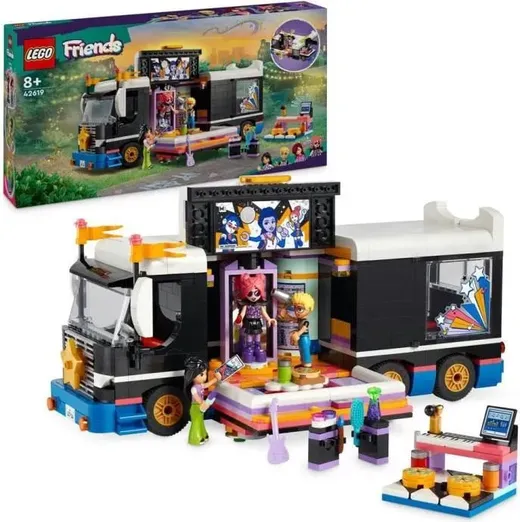 LEGO Friends 42619 Pop Star Music Tour Bus