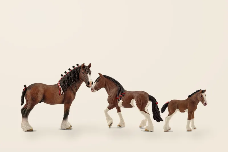 Schleich Clydesdale-paarden uit Horse Club